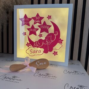 Personalisiertes LED-Bild mit Gravur