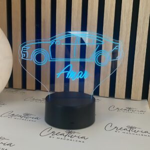 Personalisierte Leuchtskulptur mit Namen und Wunschmotiv