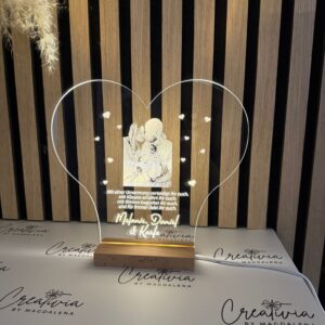 Leuchtfigur mit Namen & Widmung – Romantisches Hochzeitslicht