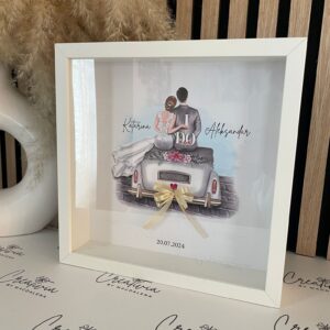 Personalisierter Hochzeitsrahmen mit Foto, Namen & Datum