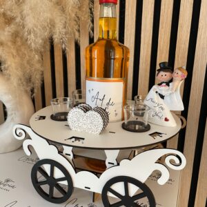 Getränkehalter mit Gravur – Für Flasche & Gläser