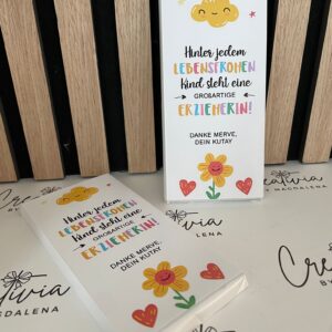 Dankeschokolade mit individueller Botschaft
